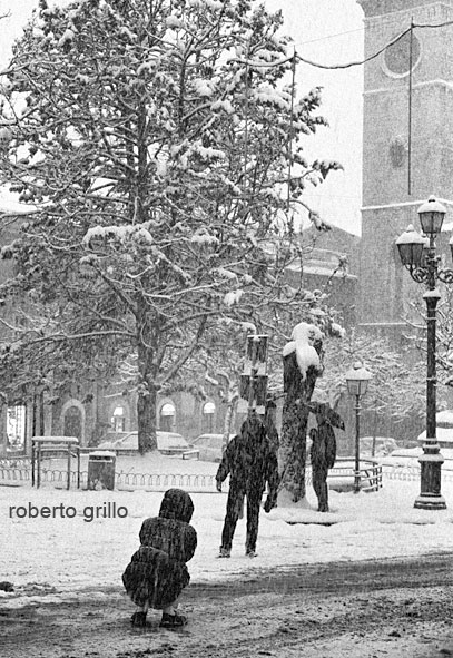 Neve a Piazza Palazzo